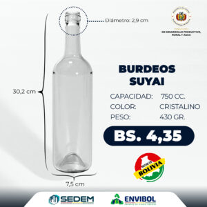 BURDEOS SUYAI 750 CC.