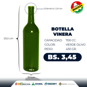 BOTELLA VINERA 700 CC.